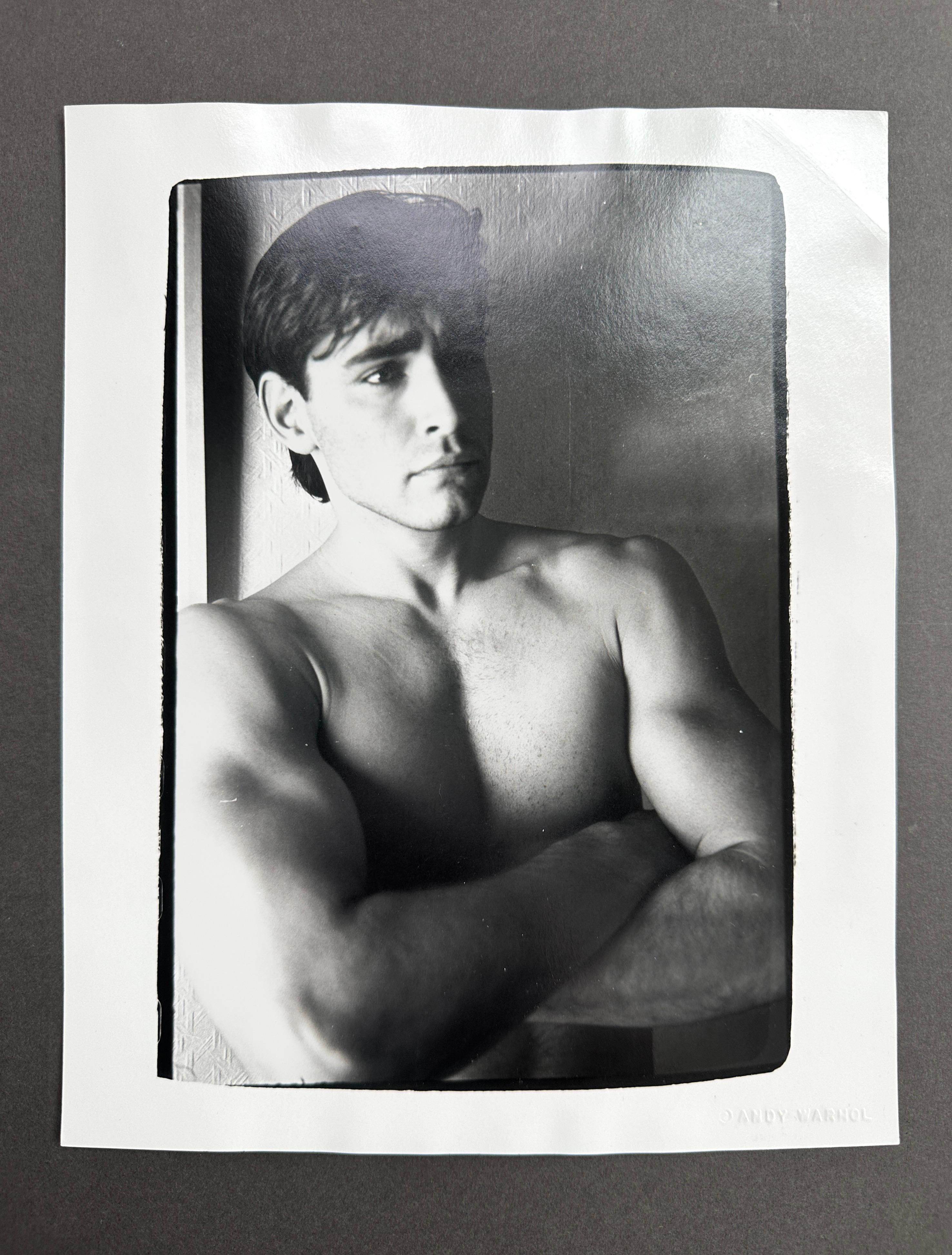 Male Model Close Up - Photograph by Andy Warhol