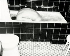 Male Nude Model in Bathtub