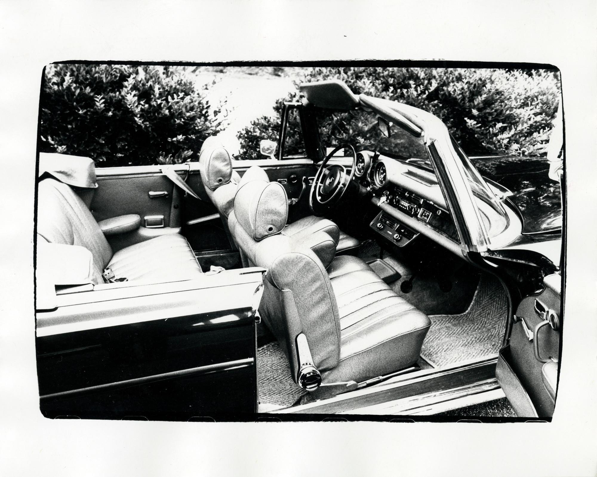 Andy Warhol Black and White Photograph - Mercedes-Benz 280 SE Convertible