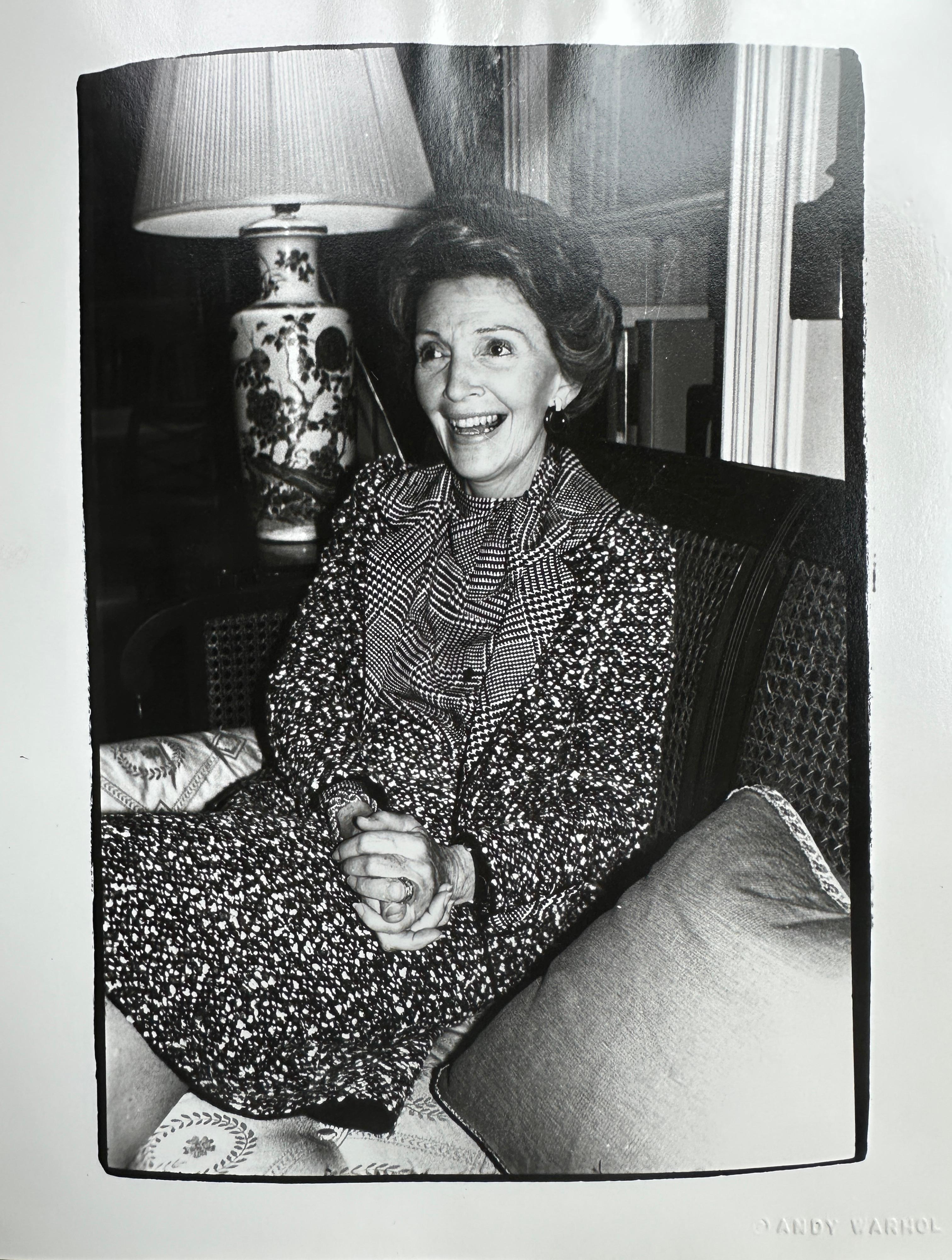 From The Jon Gould Collection of Andy Warhol Photographs 

This work is not signed by the artist, however, each photo is unique and blind embossed “Andy Warhol” in the lower right corner (pictured). This item has not been officially stamped by The