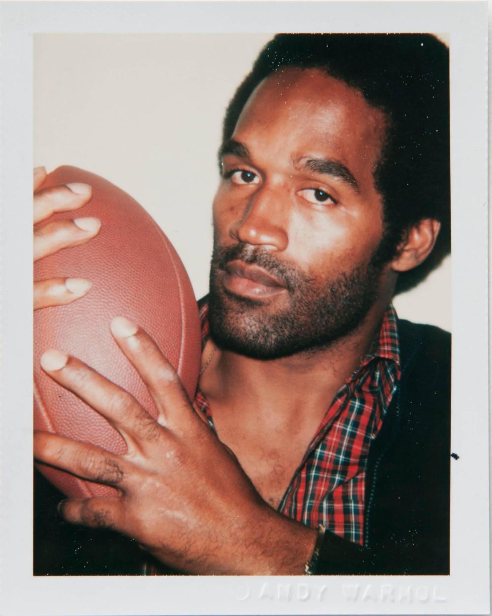 Andy Warhol Color Photograph - OJ Simpson Holding a Football