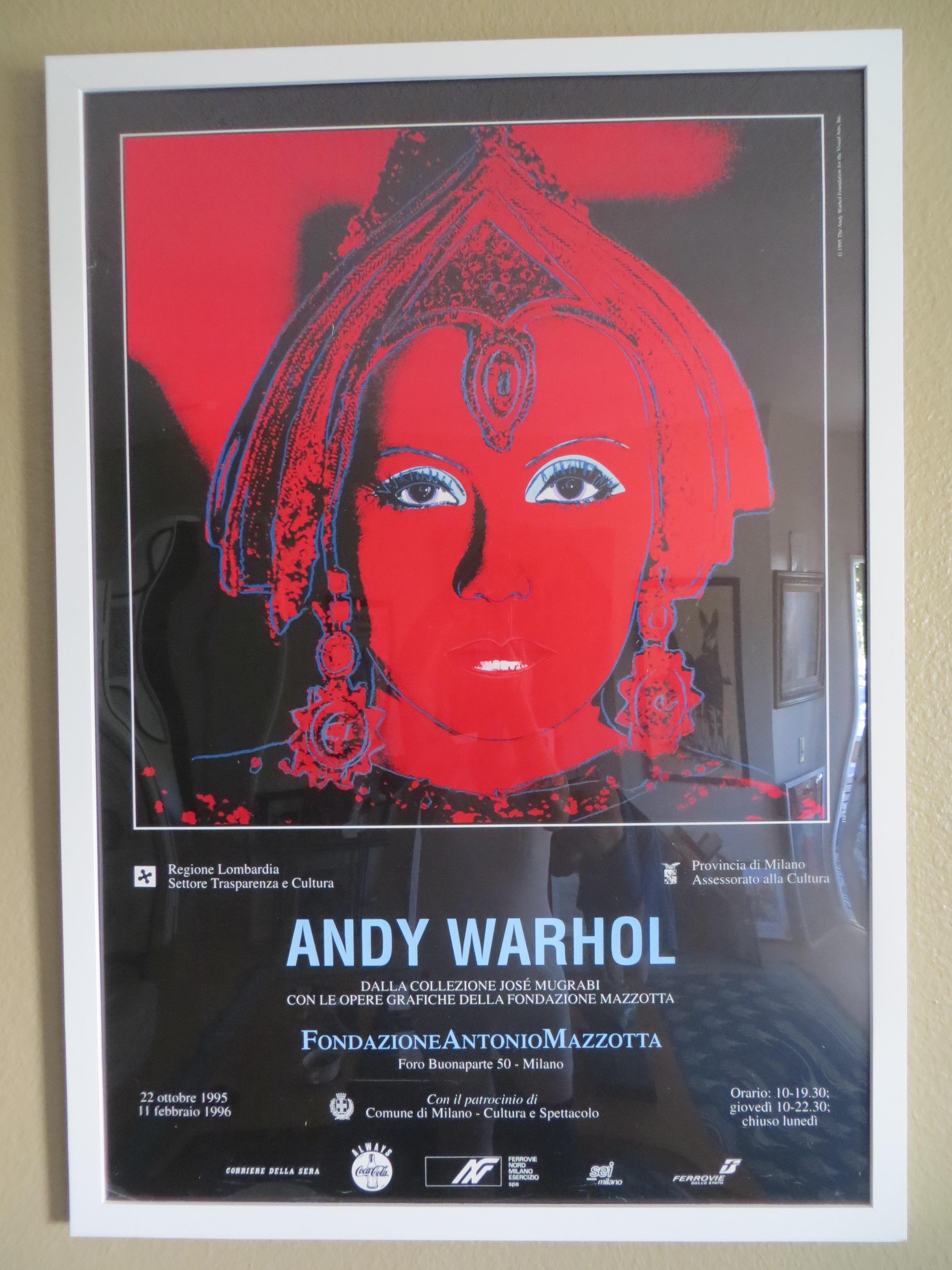 
Andy Warhol  Greta Garbo  Mata Hari  Large Poster first expo Italy.
 Vintage  1995 Pop Art Poster.
 Framed .  Exhibition Poster lithograph print custom framed  , is an incredibly special and unique piece to add to your collection.
Warhol's most