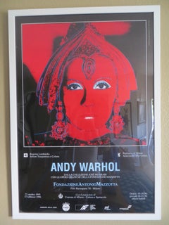Andy Warhol Exhibition Poster, Greta Garbo, Milan 1995