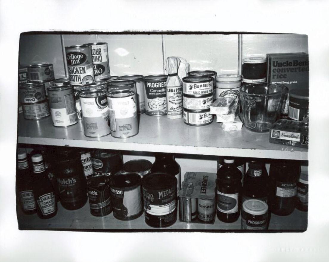 Andy Warhol Black and White Photograph - Pantry Shelf