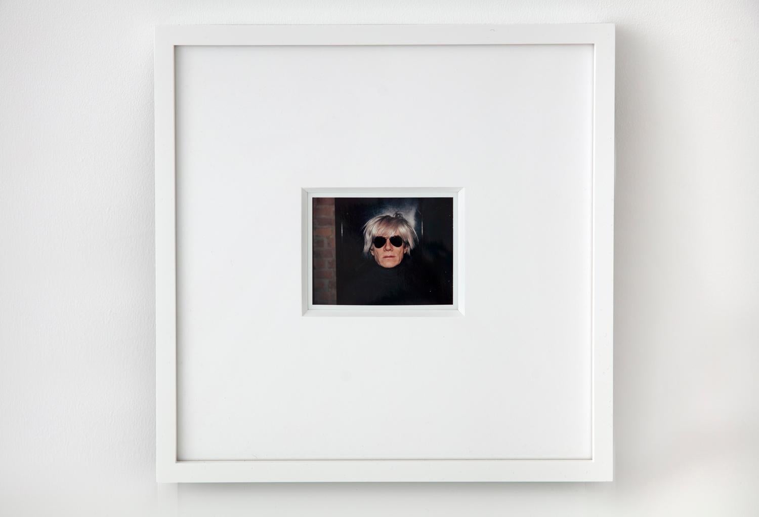 Polaroid of Self-Portrait in Fright Wig by Andy Warhol 