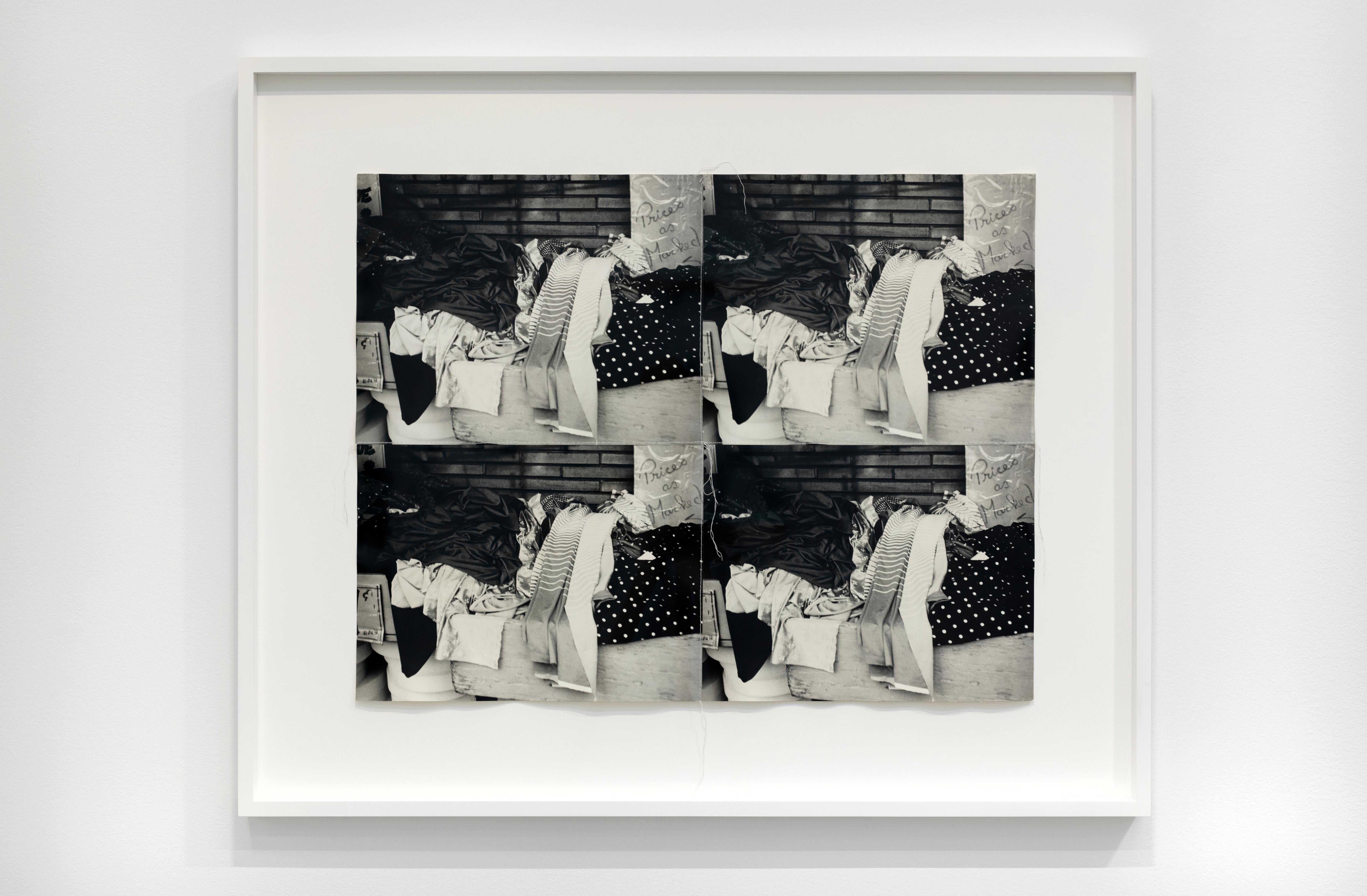 Four stitched gelatin silver prints of Prices as Marked by Andy Warhol