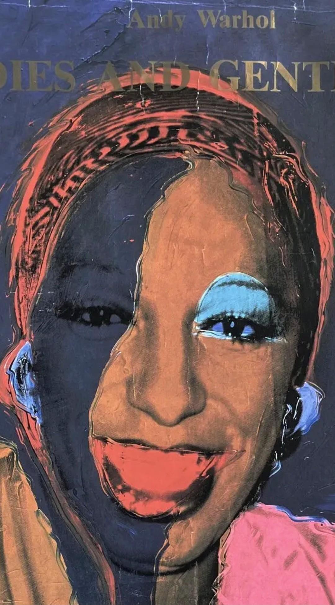 Affiche d'exposition Andy Warhol, Ladies and Gentlemen  en vente 1