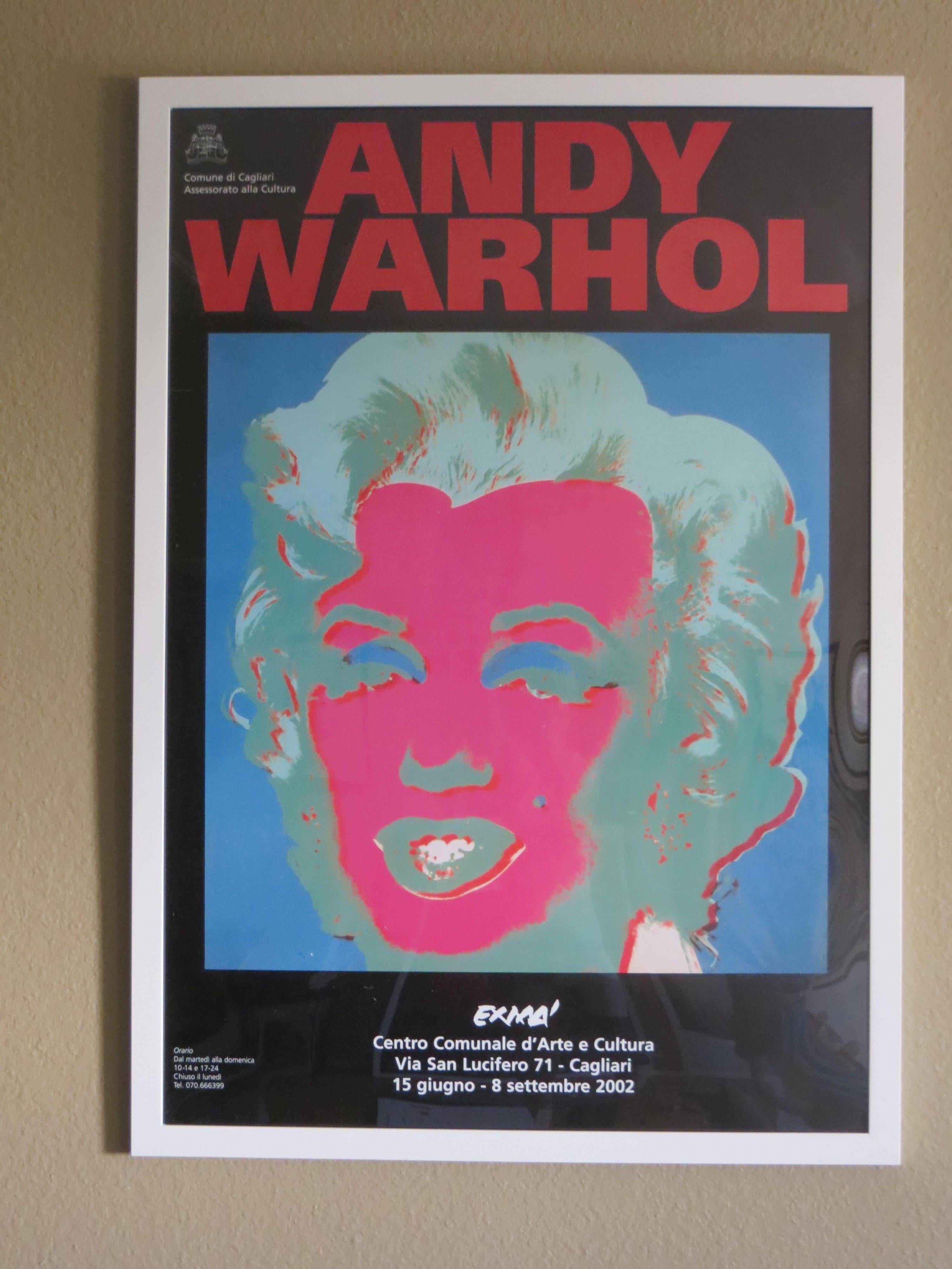  Rare Original Print Exhibition Poster by Andy WarhoLExma Marilyn - Photograph by Andy Warhol