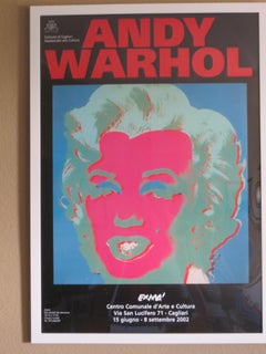  Rare Original Print Exhibition Poster by Andy WarhoLExma Marilyn