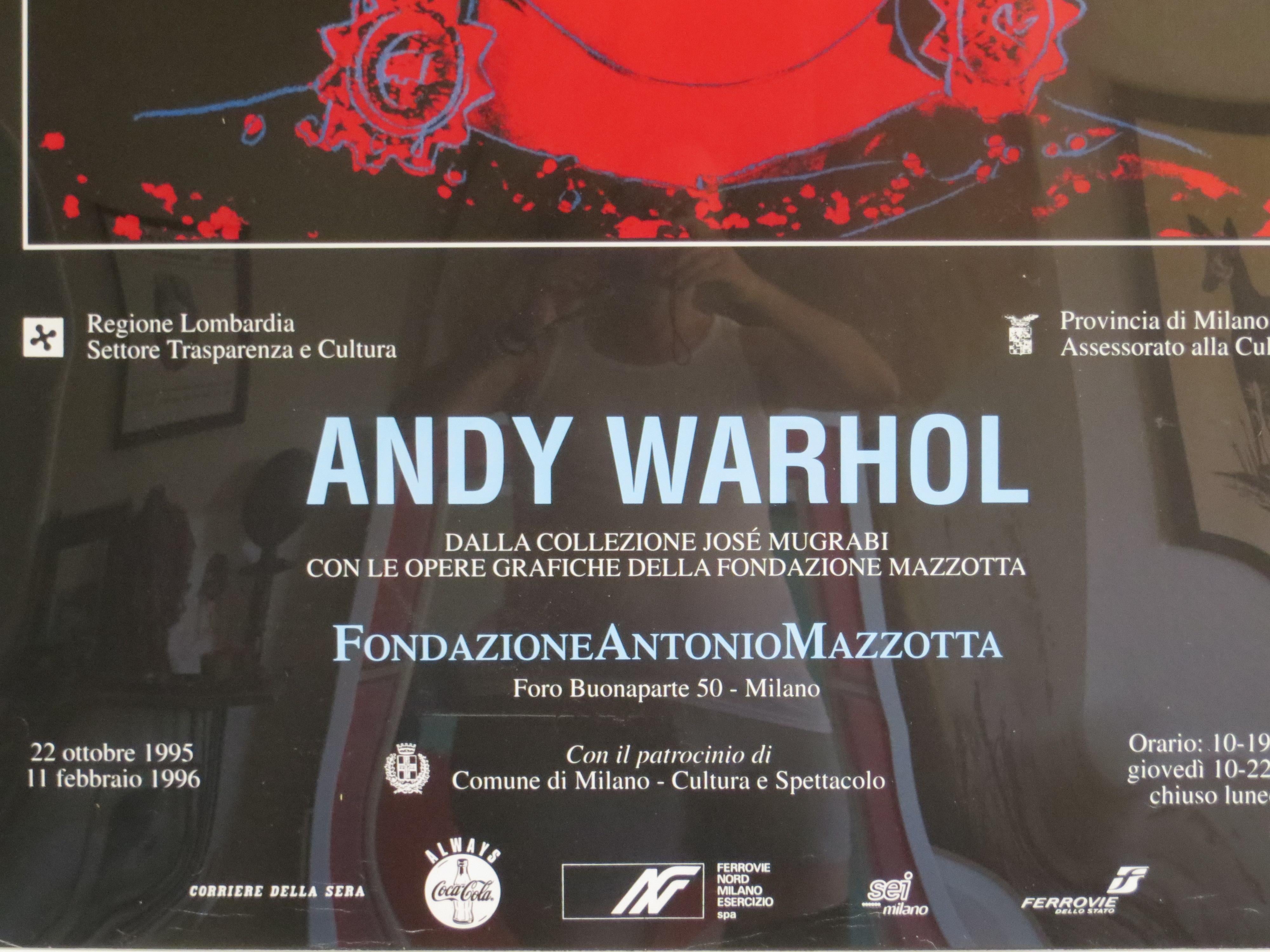 Andy Warhol Exhibition Poster, Greta Garbo, Milan 1995 For Sale 2