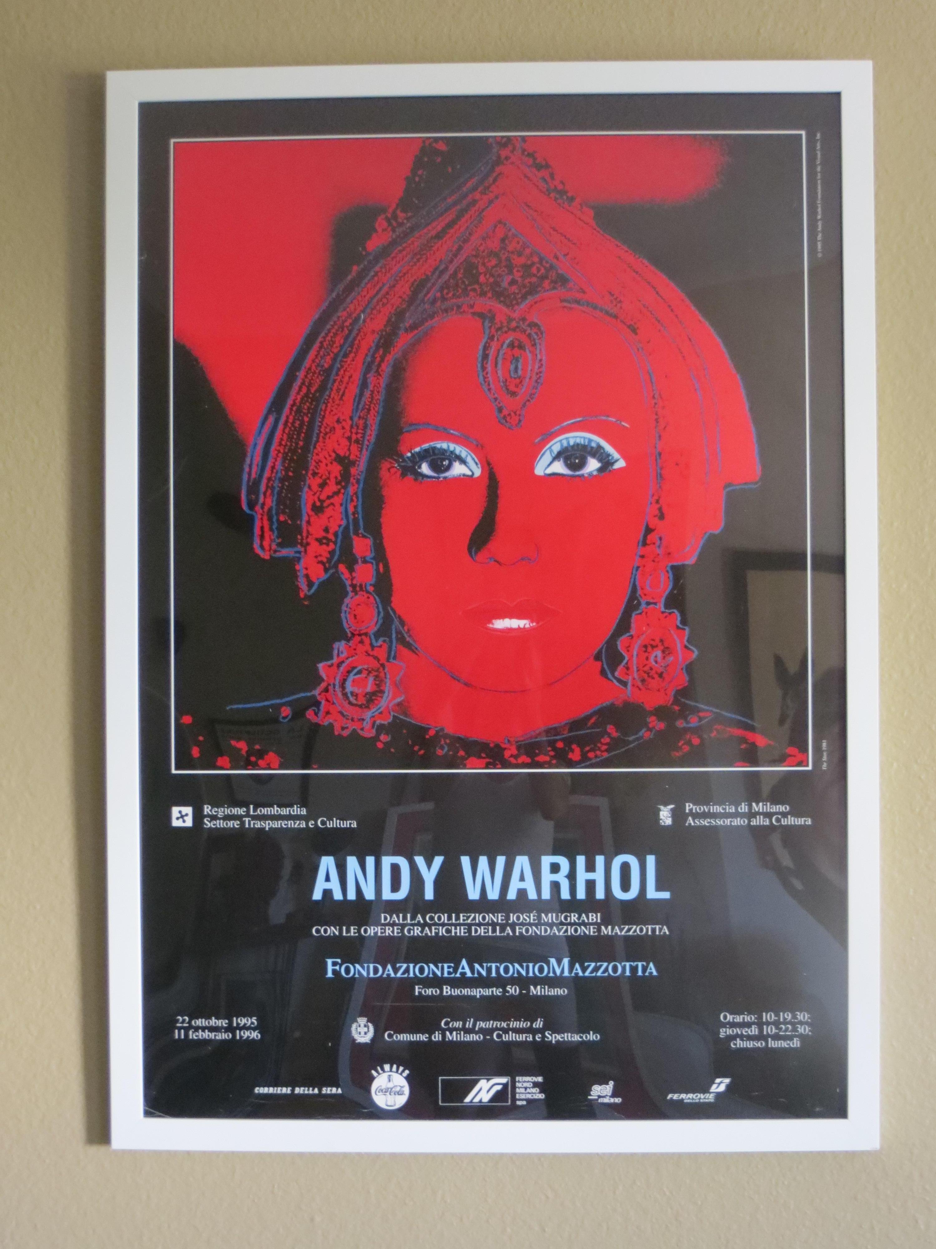 Affiche d'exposition Andy Warhol, Greta Garbo, Milan 1995