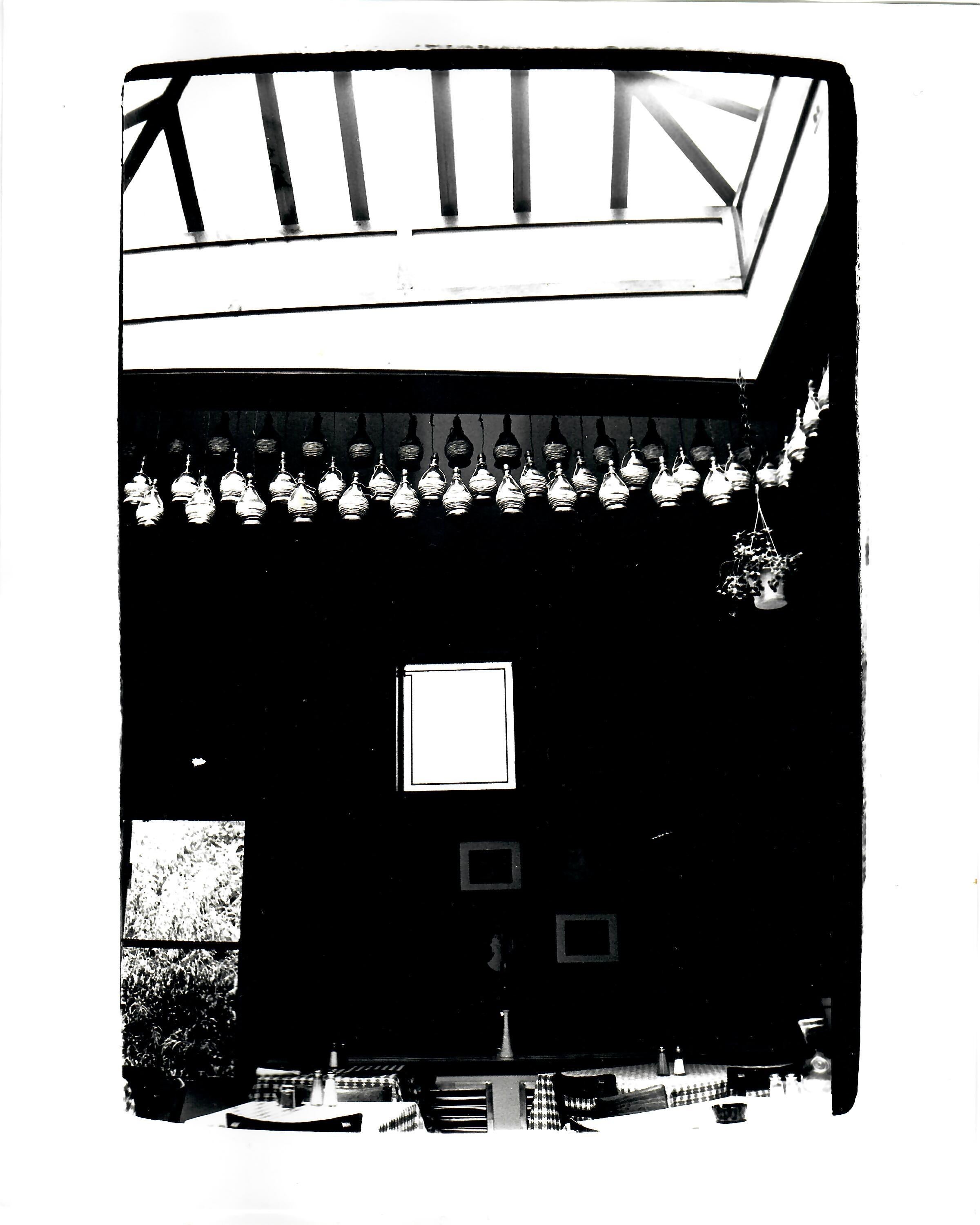 Andy Warhol Black and White Photograph - Restaurant Interior