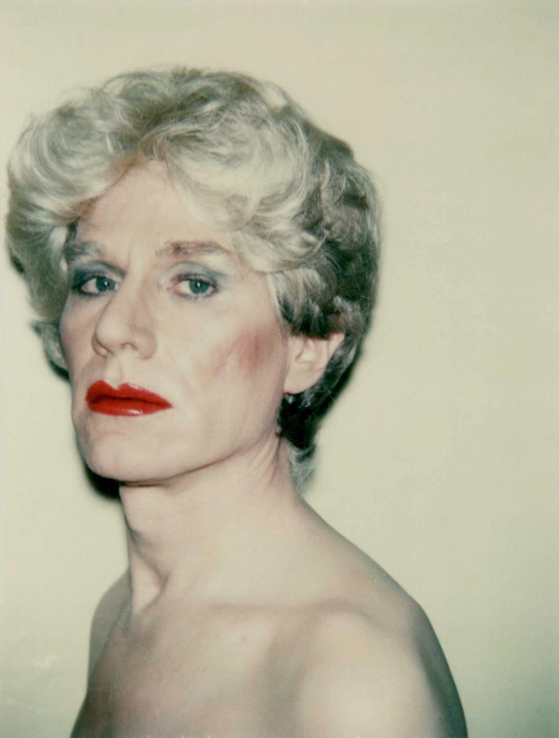 Self-Portrait in Drag - Photograph by Andy Warhol
