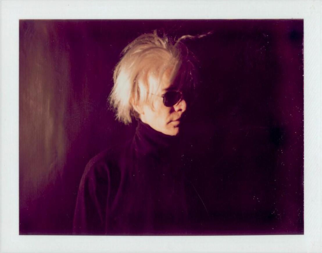 Polaroid of Self-Portrait in Fright Wig by Andy Warhol 