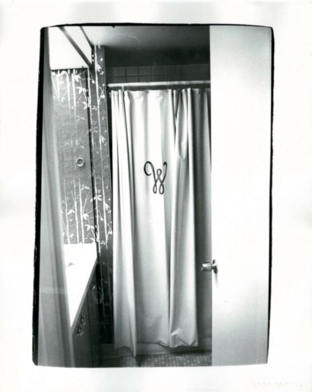 Andy Warhol Black and White Photograph - Shower Curtain