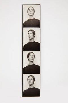 Silver gelatin photo booth strip of four images of Richard Rheem by Andy Warhol