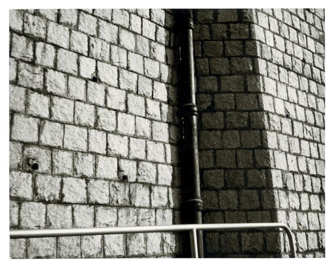 Andy Warhol Black and White Photograph - Stone Wall