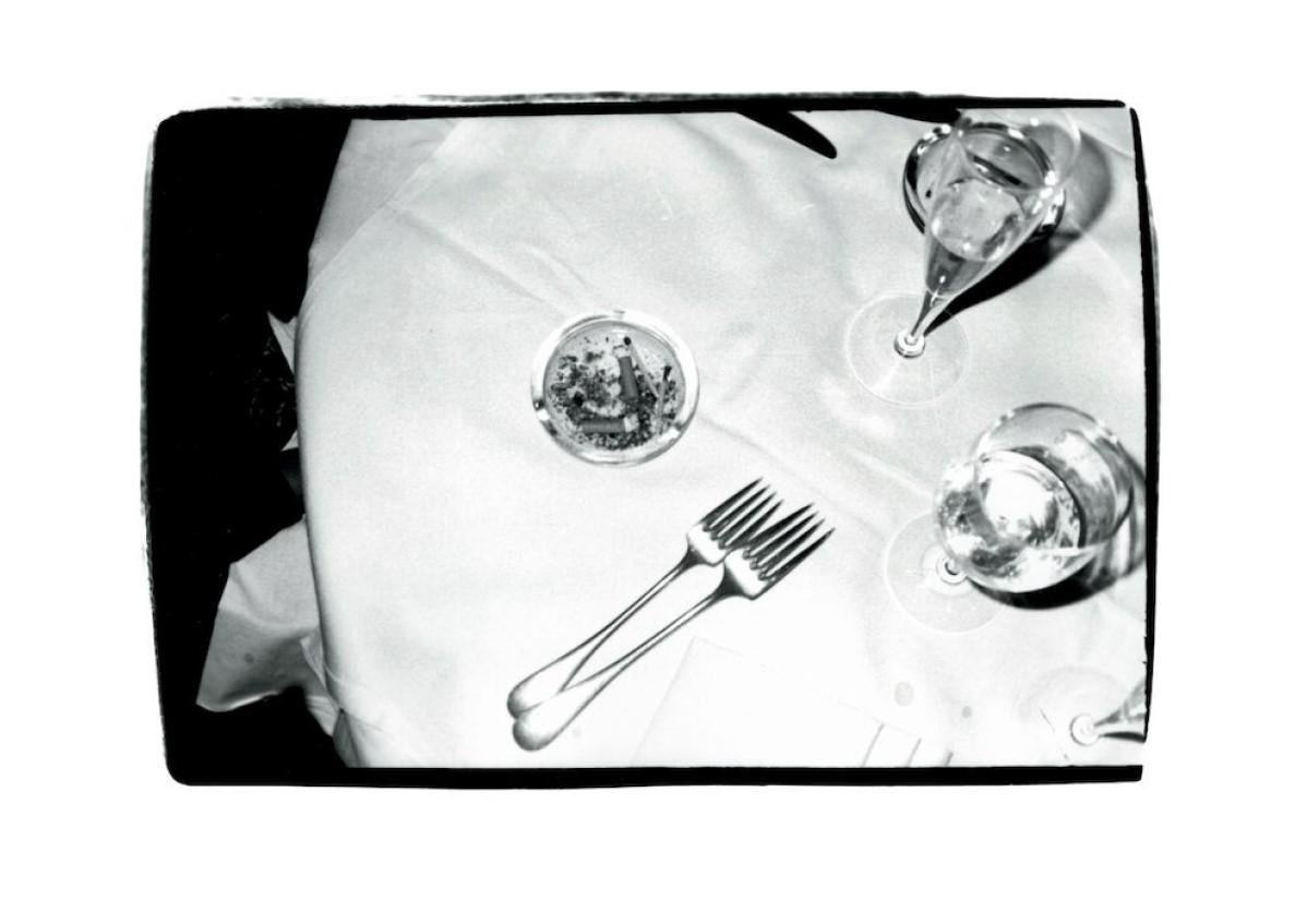 Andy Warhol Black and White Photograph - Table Setting