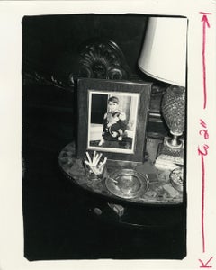 Table Top with a portrait of young Reza Pahlavi