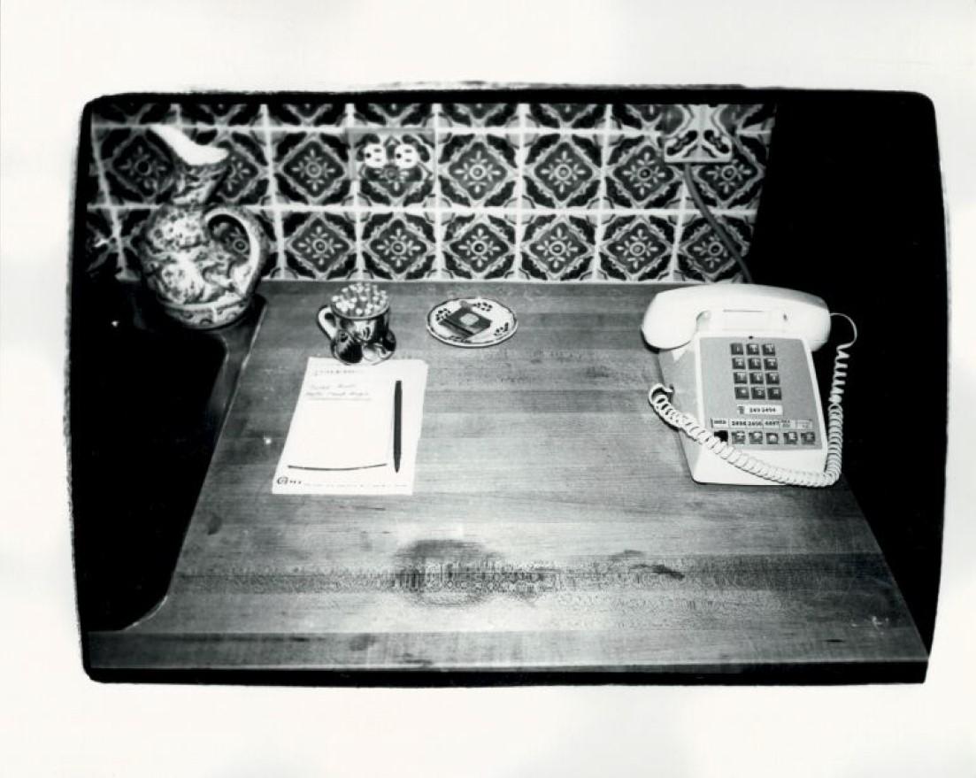 Andy Warhol Black and White Photograph - Tabletop