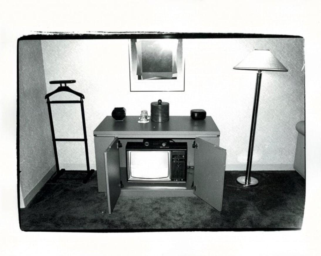 Andy Warhol Black and White Photograph - Television Set