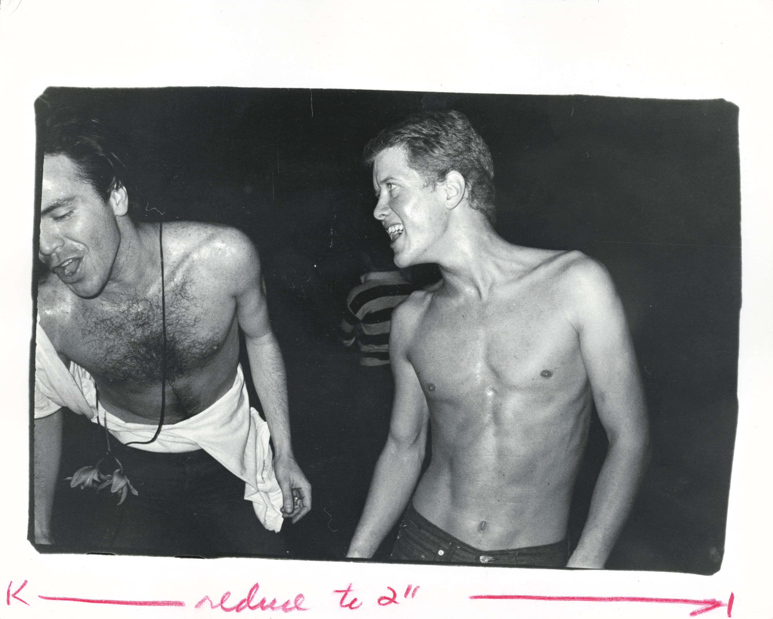 Andy Warhol Black and White Photograph - Unidentified Men (Studio 54)