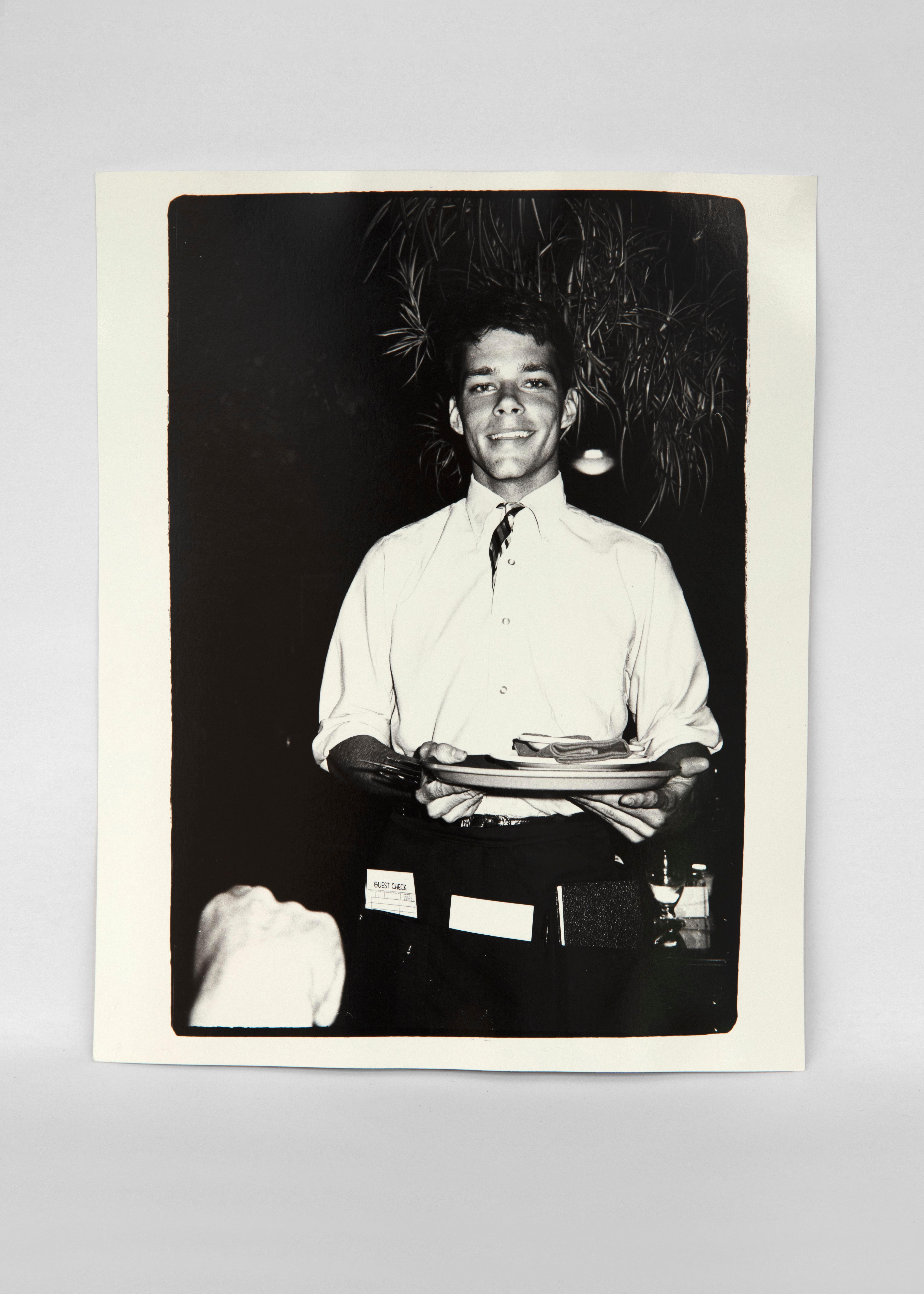 Andy Warhol Portrait Photograph - Unidentified Waiter