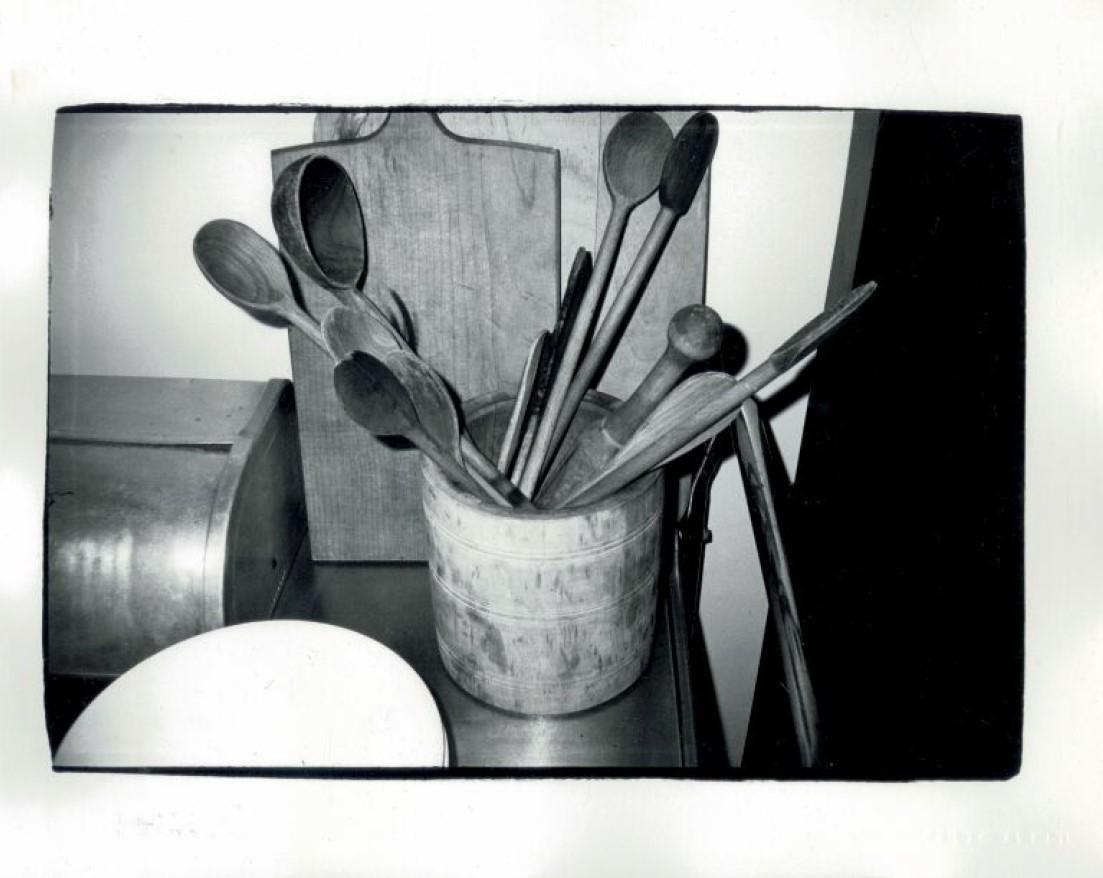 Andy Warhol Black and White Photograph - Wooden Spoons