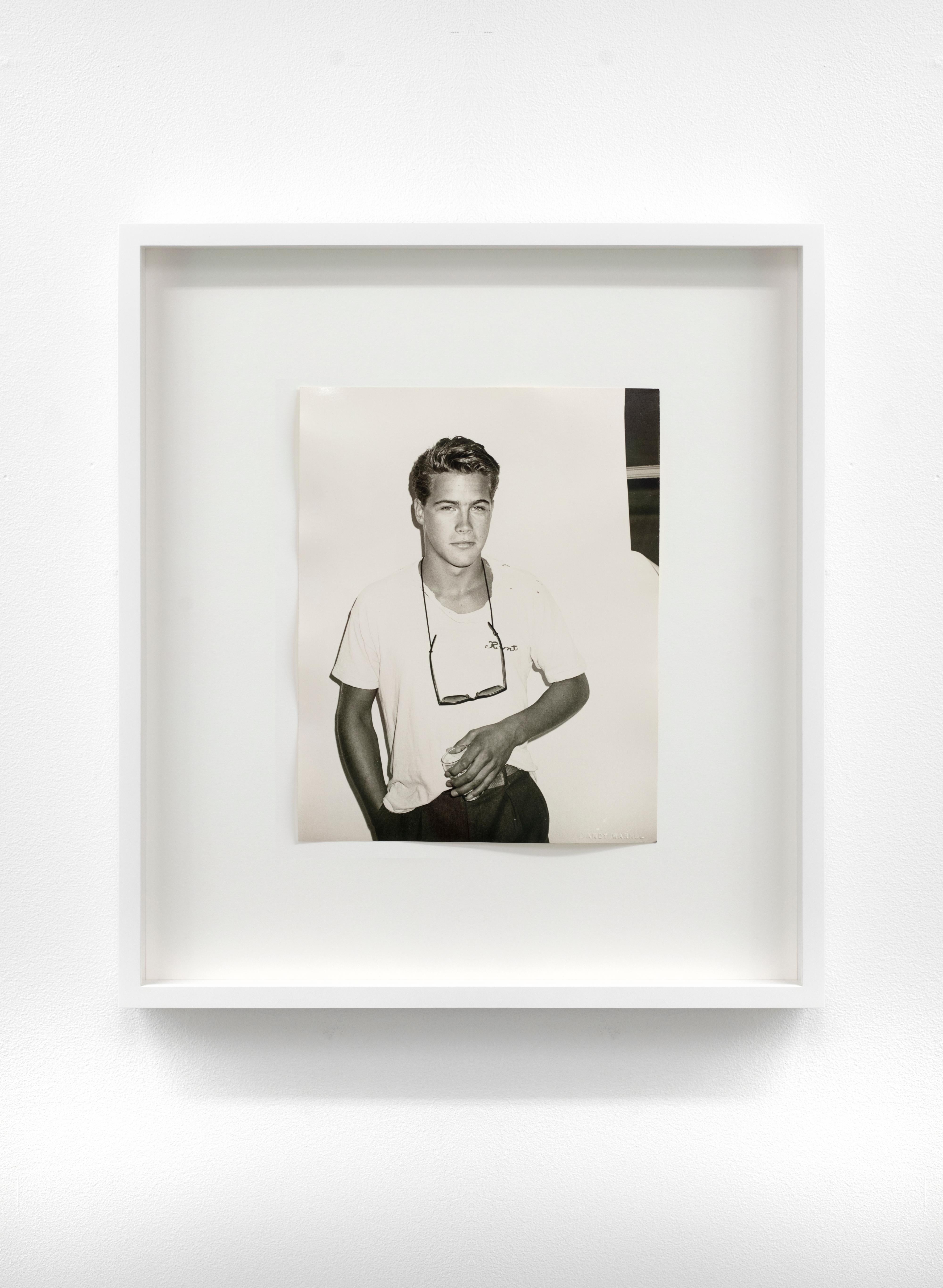 Andy Warhol Black and White Photograph - Young Man