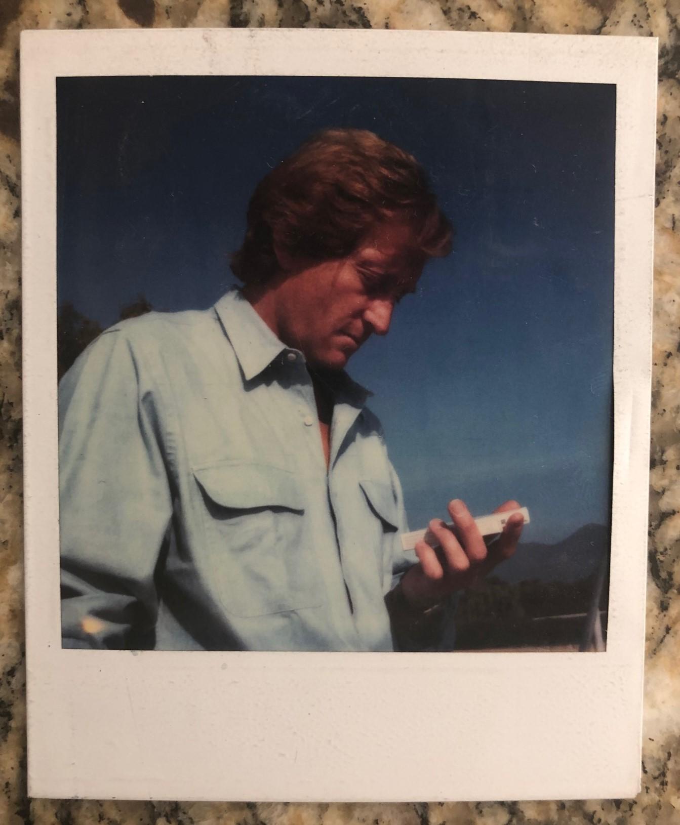 Estate authenticated Andy Warhol Polaroid photograph, circa 1970s. The photo is stamped in verso 