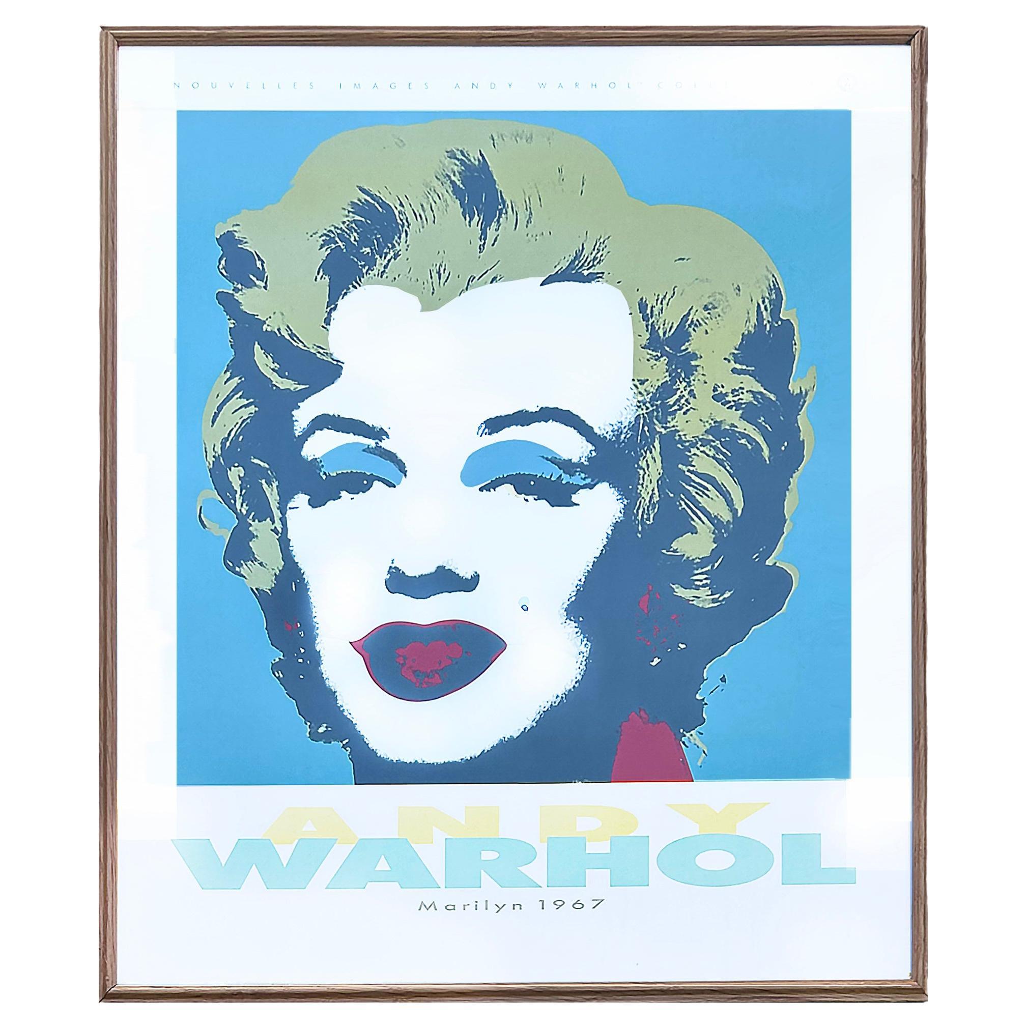 Poster di Marilyn Monroe con cornice Pop-Art di Andy Warhol autorizzato dalla Fondazione