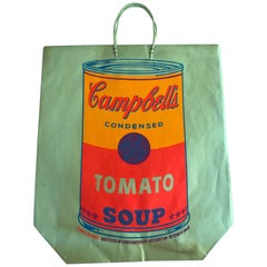 Andy Warhol Pop-Art Soup Can Screen-Print in Colors on Paper Bag 1966
