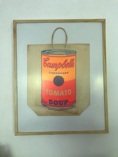 Andy Warhol Pop-Art Soup Can Screen-Print in Colors on Paper Bag 1966