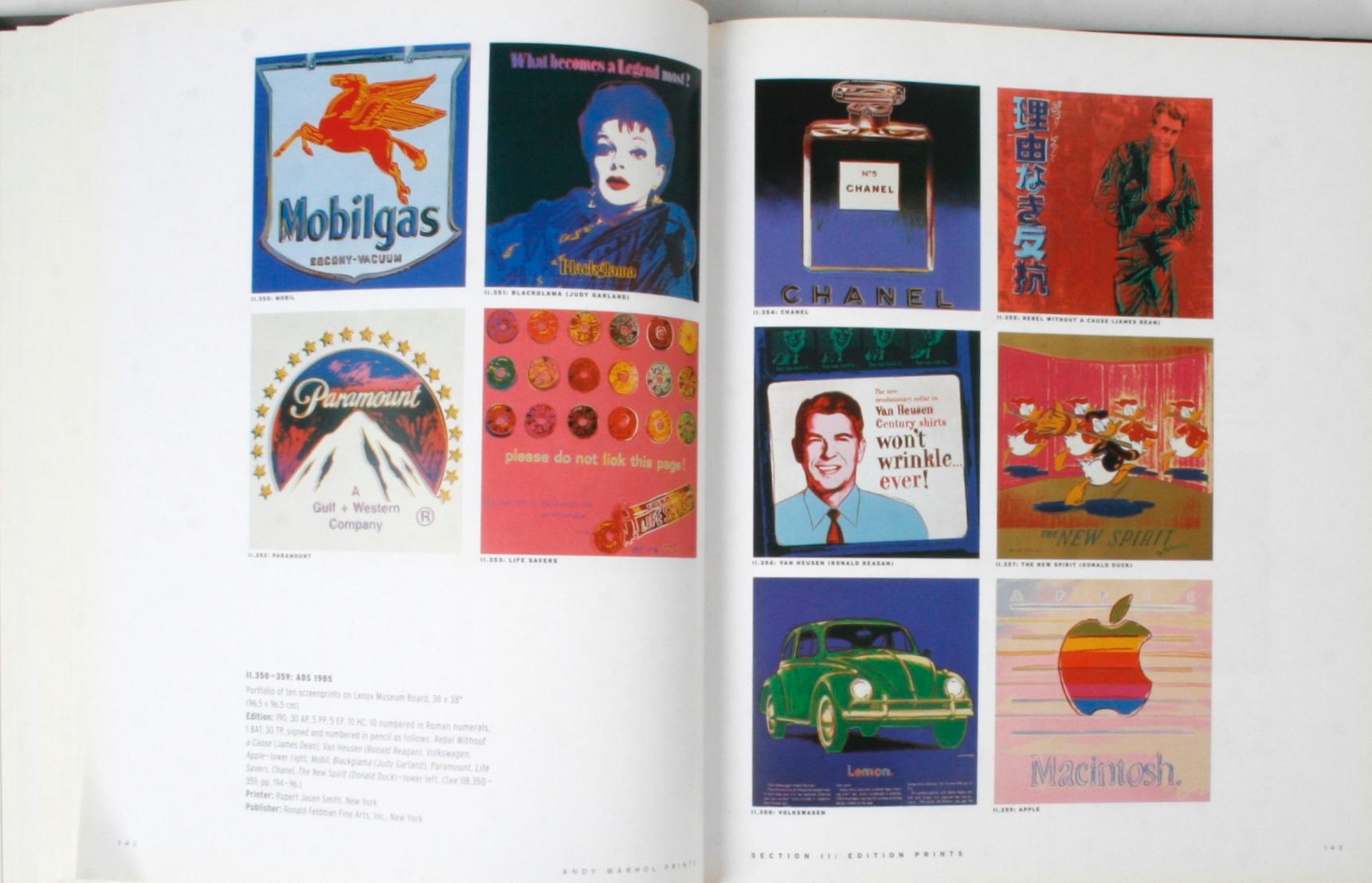 Paper Andy Warhol Prints, A Catalogue Raisonné, 1962-1987