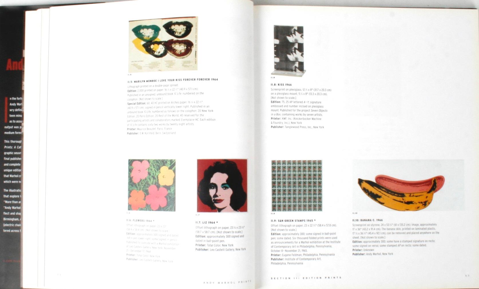 Andy Warhol Prints, A Catalogue Raisonné, 1962-1987 1