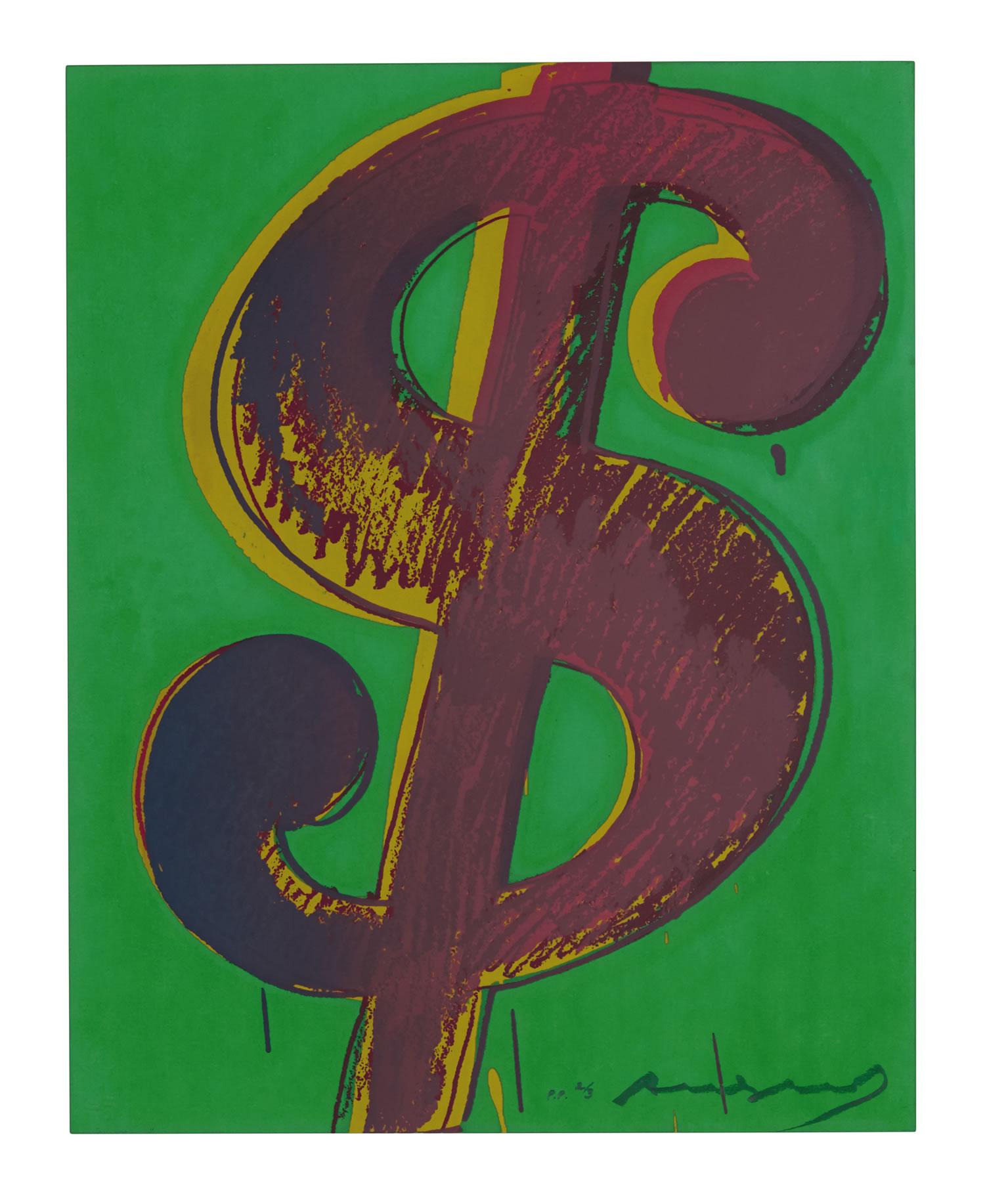 Andy Warhol Figurative Print - $ (1)  F&S II.279