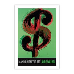 $1, 1982 poster by Andy Warhol(special edition giclée print on watercolour paper