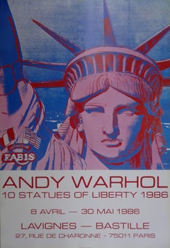 10 Statues of Liberty - Vintage Poster - 1986