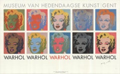 1982 After Andy Warhol '10 Marilyns' Pop Art Belgium SIGNED Offset Lithograph