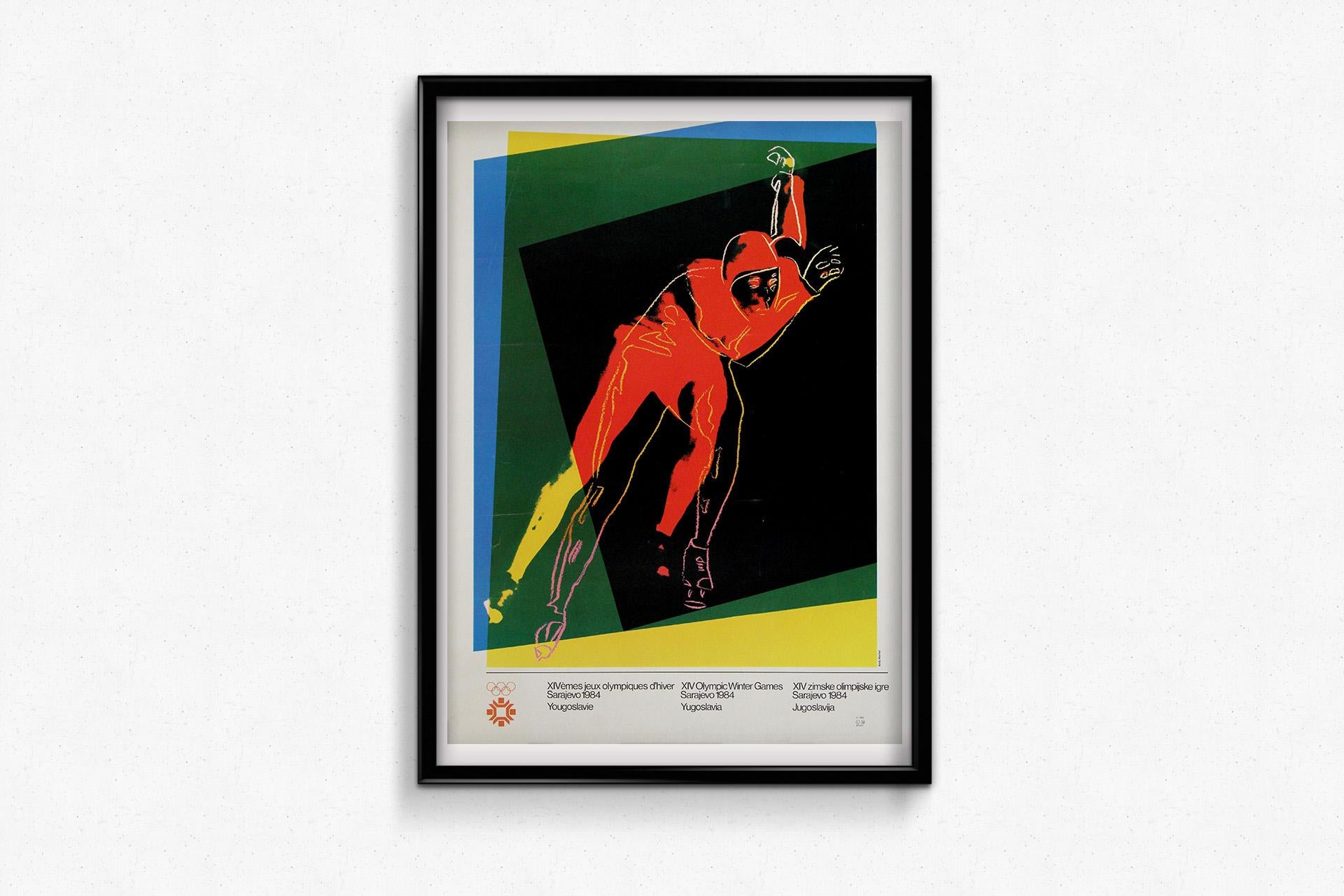 The 1984 Winter Olympics in Sarajevo, Yugoslavia, marked a momentous occasion in Olympic history, and one of the most iconic pieces of memorabilia from this event is Andy Warhol’s striking official poster. Known for his revolutionary pop art style,