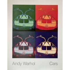 1988 original poster by Andy Warhol "Cars" series - Mercedes-Benz Typ C 111