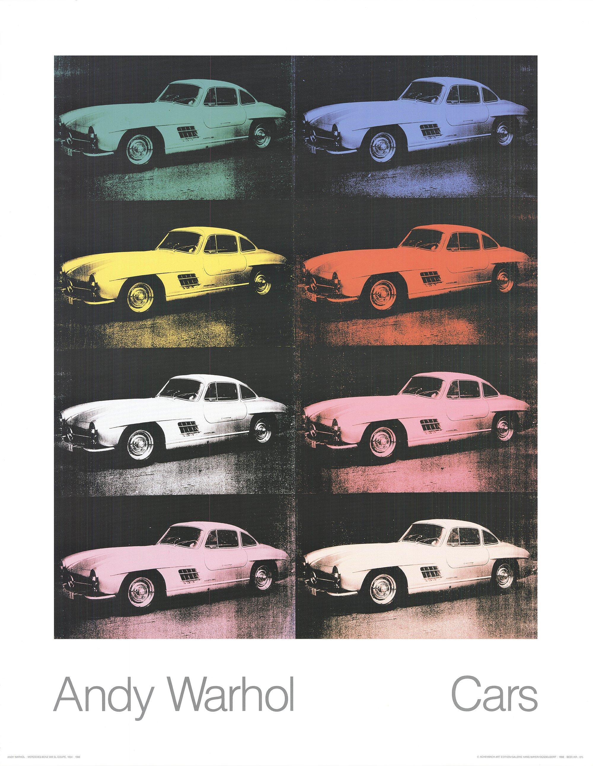 Paper Size: 35.5 x 27.5 inches ( 90.17 x 69.85 cm )
 Image Size: 27 x 22.5 inches ( 68.58 x 57.15 cm )
 Framed: No
 Condition: A: Mint
 
 Additional Details: Andy Warhol poster featuring the 300 SL Coupé, 1954 Multiples. Published in 1989.
 
