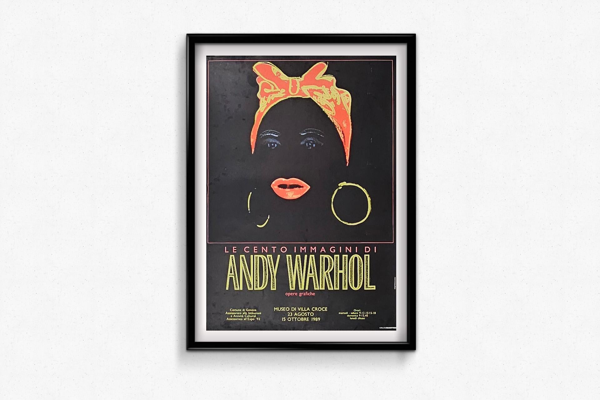 1989 Original-Ausstellungsplakat Le Cento Immagini di Andy Warhol im Angebot 3