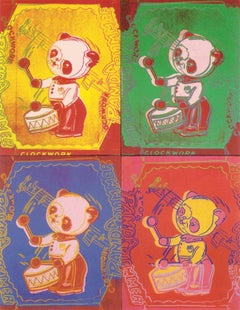 1990 Andy Warhol 'Four Pandas (Lg)' Pop Art Multicolor Germany Offset Lithograph