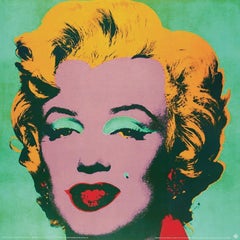1990 Andy Warhol 'Marilyn Green #23' Pop Art Multicolor, Green, Yellow Germany