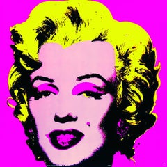 1993 Andy Warhol 'Marilyn Pink (Lg)' Pop Art Pink, Yellow Germany Offset Lithogra
