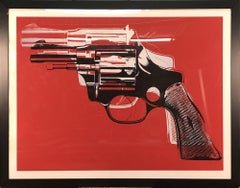 1995 Andy Warhol 
Revolver
 Pop Art Offset Lithograph Framed