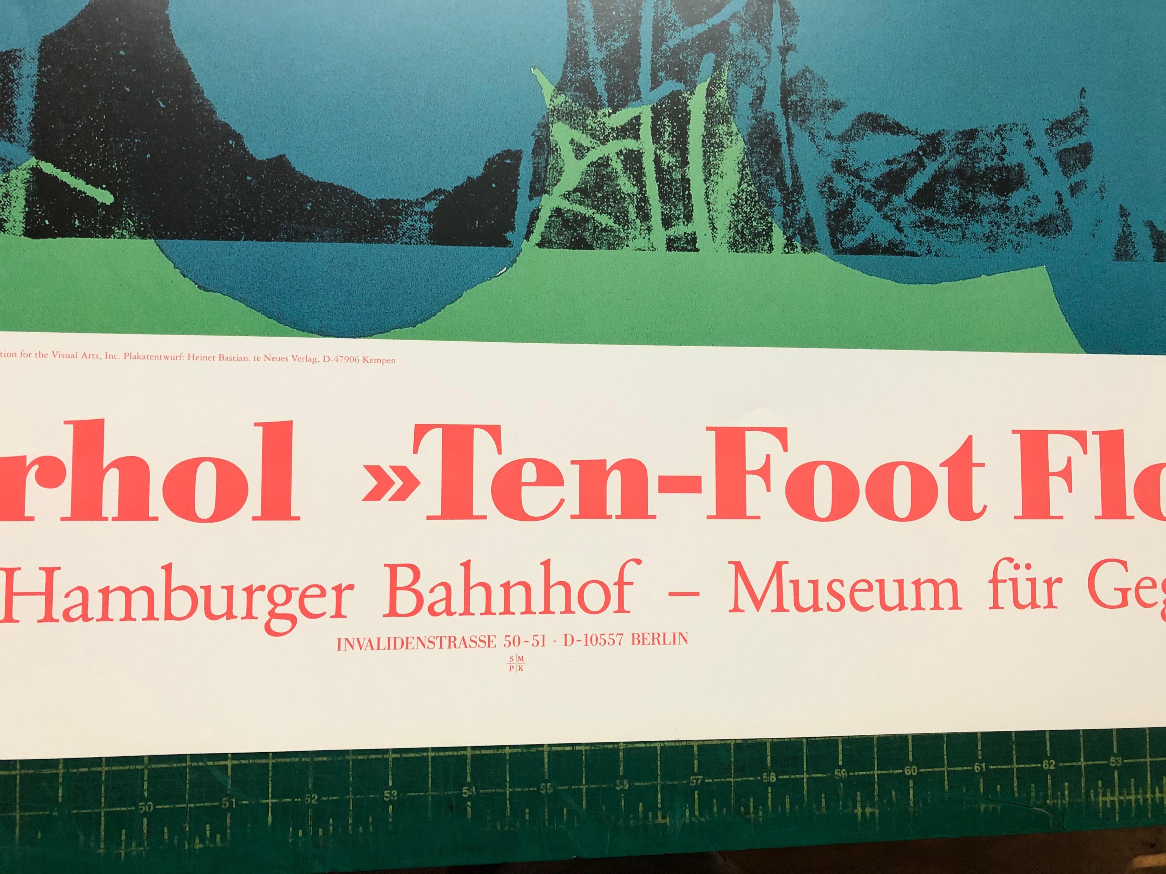 1996 Andy Warhol 'Ten Foot Flowers' Poster 4