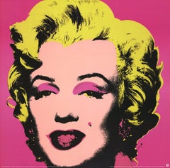 1999 Andy Warhol 'Marilyn Pink (sm)' Art Nouveau Pink, Yellow Germany Offset Lith