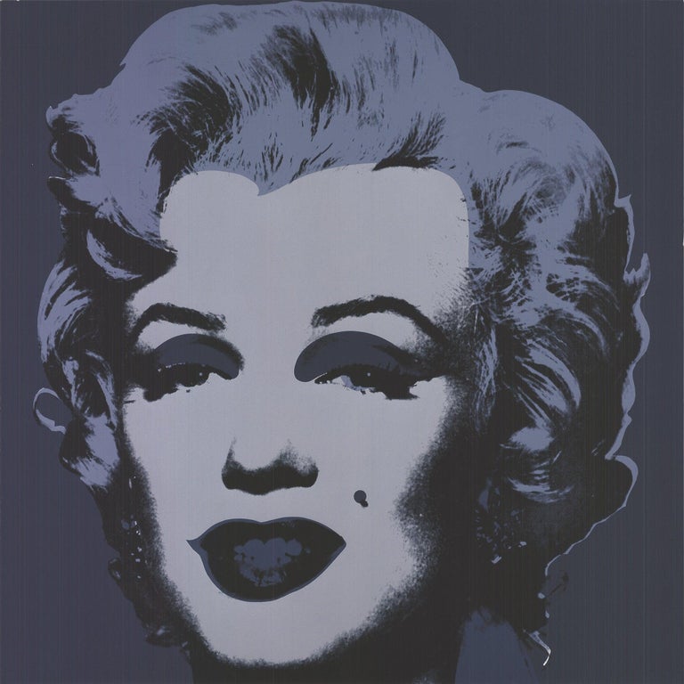 Andy Warhol - 2011 Andy Warhol 'Marilyn Monroe (Black)' Pop Art Purple  Offset Lithograph at 1stDibs